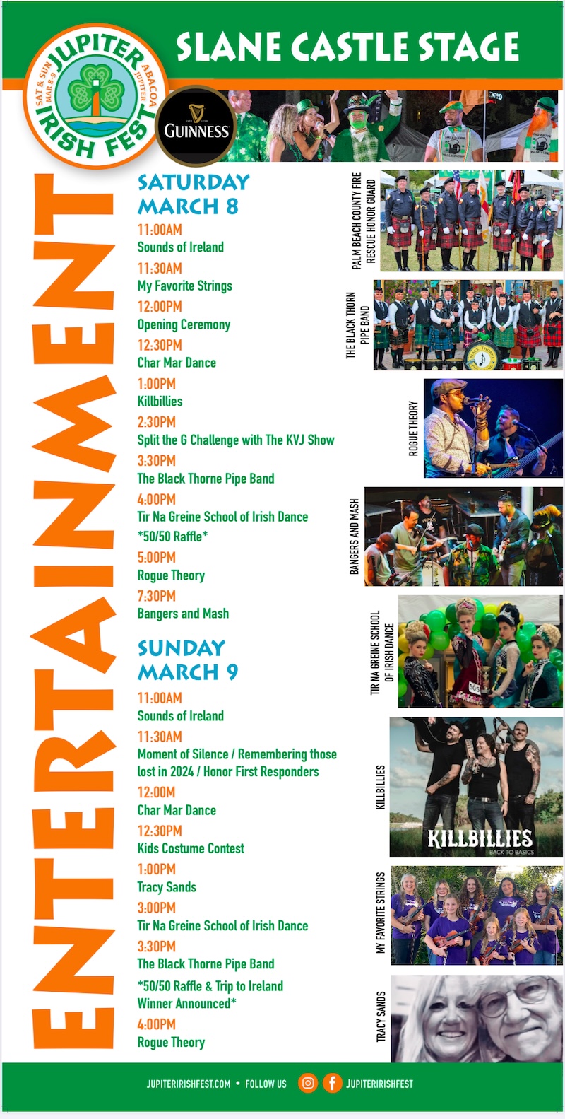 Entertainment Schedule